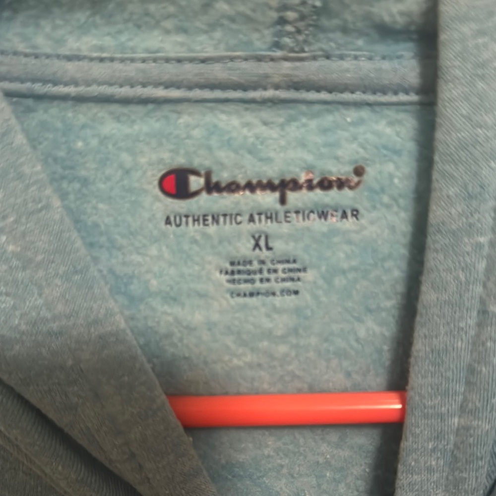 Kids Champion Light Blue Pullover Hoodie - Picture 3 of 3